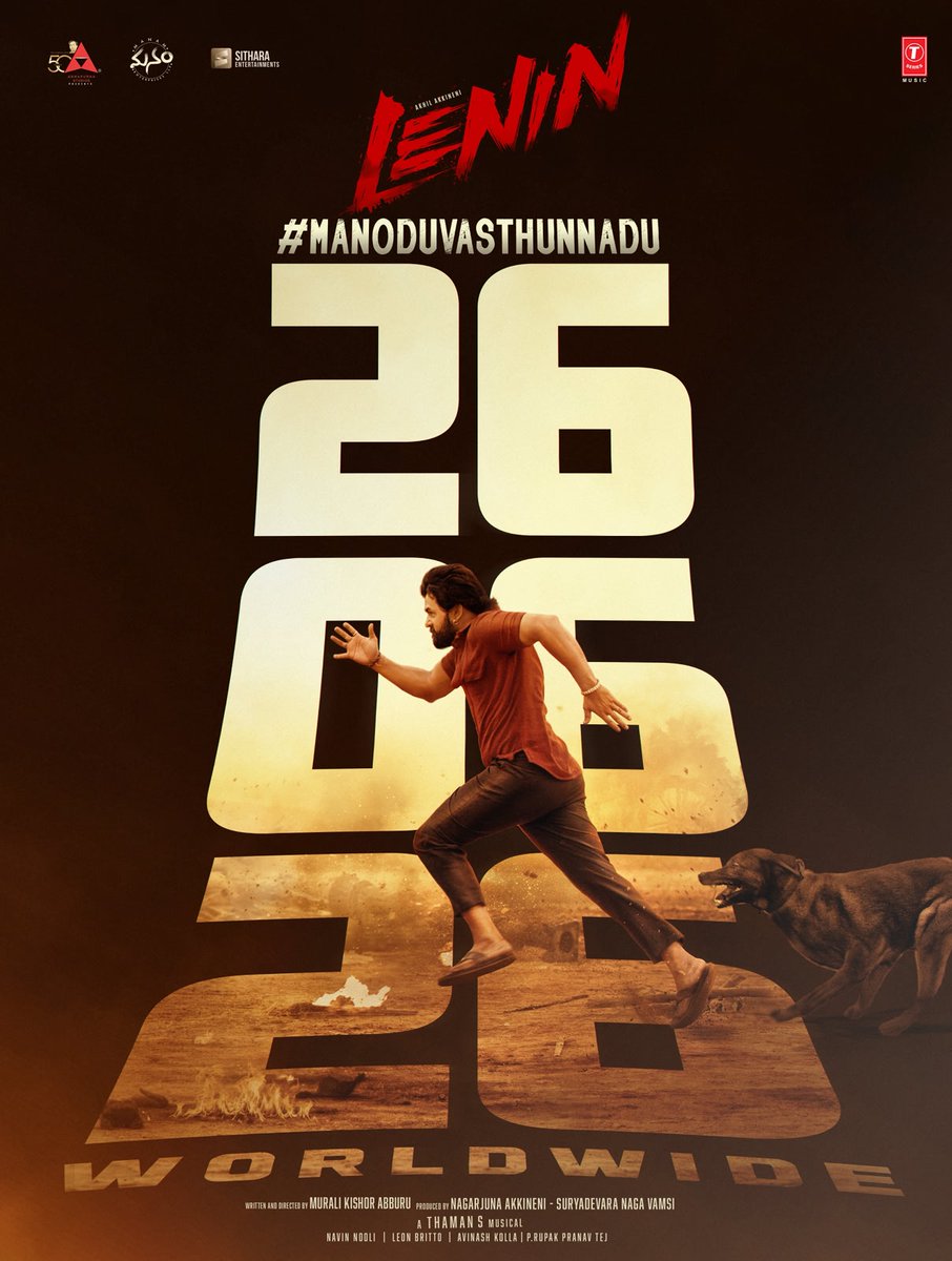 SureshPRO_'s tweet photo. Mark the date - 26.JUNE.26 🎯
#Lenin 

#LeninOnJune26th 
@AkhilAkkineni8 https://t.co/b46XtQ8Nkv