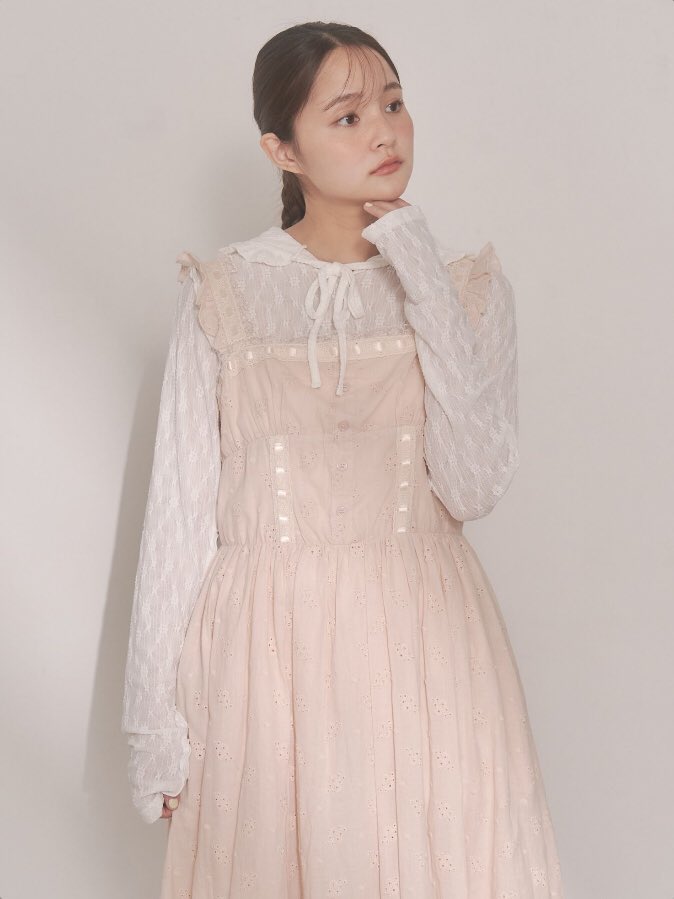 ▷再入荷アイテム flower laceフレアワンピース ピンク 13,200円(税込