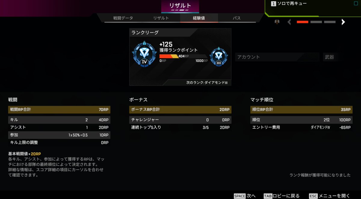 Rara_sec's tweet photo. 皆一緒に遊んでくれてありがとう！！
ダイヤいけたよ～！キル取れるようにならないと味方負担大きくて。。 https://t.co/K7FWaTvSdM