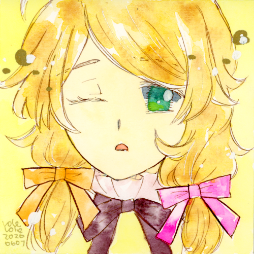 role_role8's tweet photo. ドローイングこずえちゃん。「ふあああ？？？」 https://t.co/BpIma0L1ro
