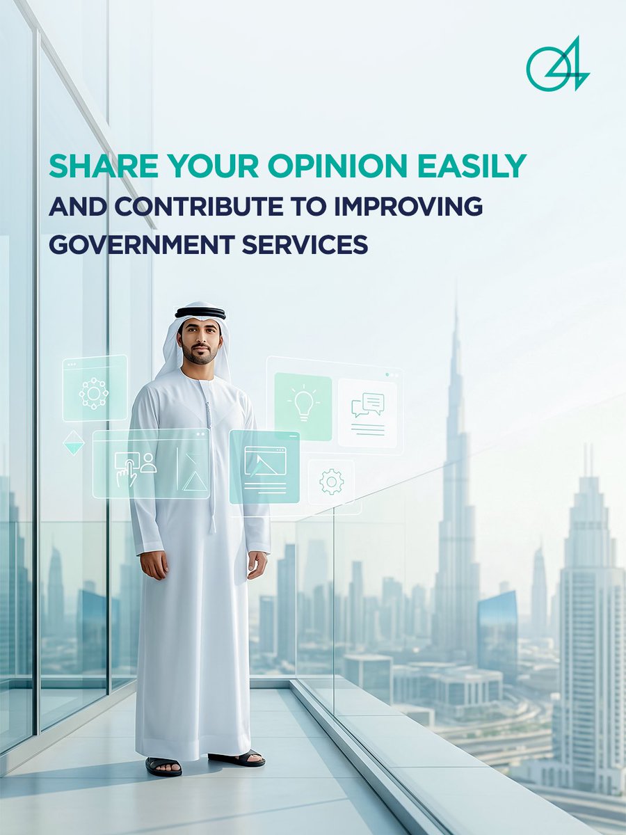 DigitalDubai's tweet photo. The 04 platform enables you to share your suggestions and feedback with over 40 government entities and participating entities, ensuring your ideas reach the right place and help enhance your overall experience.
Visit 04 and get started today!

#04platform https://t.co/b8HxR77Thf