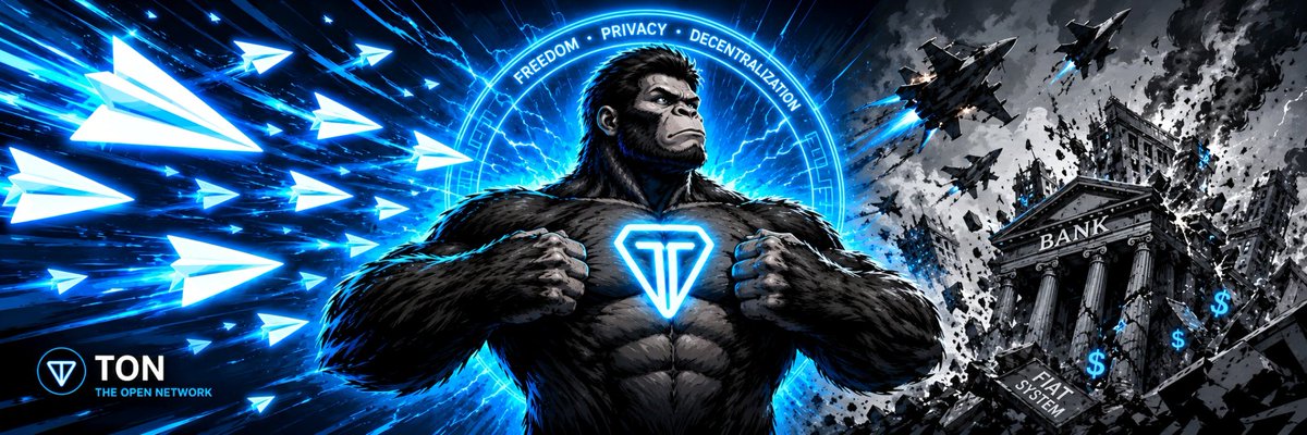 Tontoloutt's tweet photo. @Taofiq THE JUNGLE HAS A NEW KING. 
$KINGTON IS LIVE ON TON! 

The chains are broken. The Matrix failed. While they chase dogs and frogs, the 100-foot Pavel Durov gorilla is reclaiming the Open Network with hyper-sonic paper planes.

CA:
EQA6vRghoHjFwIUfsGMtGmmtib8sLvoMGxXoGjcTeSR6jJ3G https://t.co/KVk0u6zMId