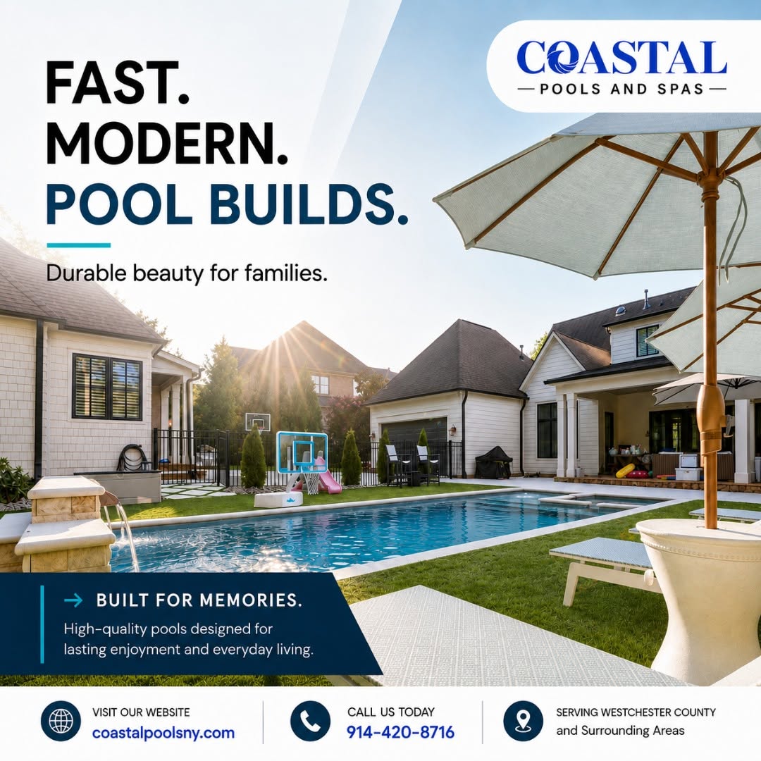 costalpoolsny's tweet photo. A beautiful pool is more than a feature itβs a lifestyle upgrade. Coastal Pools & Spas specializes in custom pool and spa solutions designed to enhance your outdoor living space with quality, safety, and style.
https://t.co/nRZypTHoWP #PoolConstruction #CustomPoolBuilders https://t.co/e6GqHcCpAz