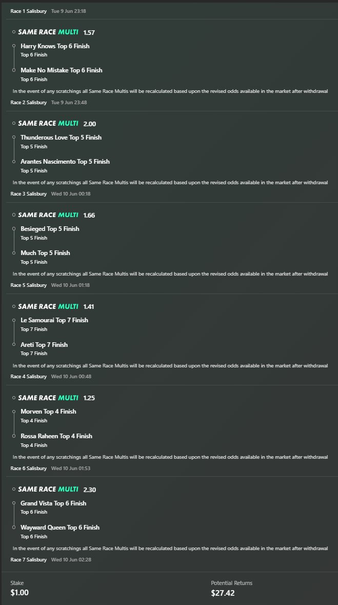 beanbagdata's tweet photo. #SouthAfrica #HorseRacing has been scrubbed today so as a TEST we have the following #UK #Salisbury predictions.

We ran a basic analysis across 26 races last week to develop a logic that may or may not prove useful for the following flat tracks:
Ripon
Thirks
Redcar
Pontefract https://t.co/RyscSIhTMt