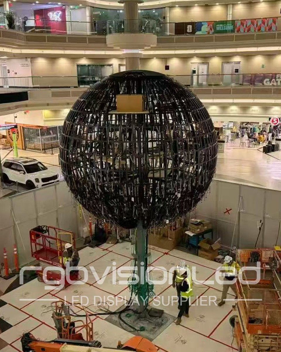 RGBVISIONLED's tweet photo. #Rgbvisionled Customized 4.5m #LEDspherical display solution now available. This 360° seamless sphere #ledscreen delivers unmatched immersive visual effects Get in touch to discuss your bespoke spherical #LEDscreen project #CommercialLED #AVtech #DigitalScreen #CustomAVSolution https://t.co/sErbaI7Can