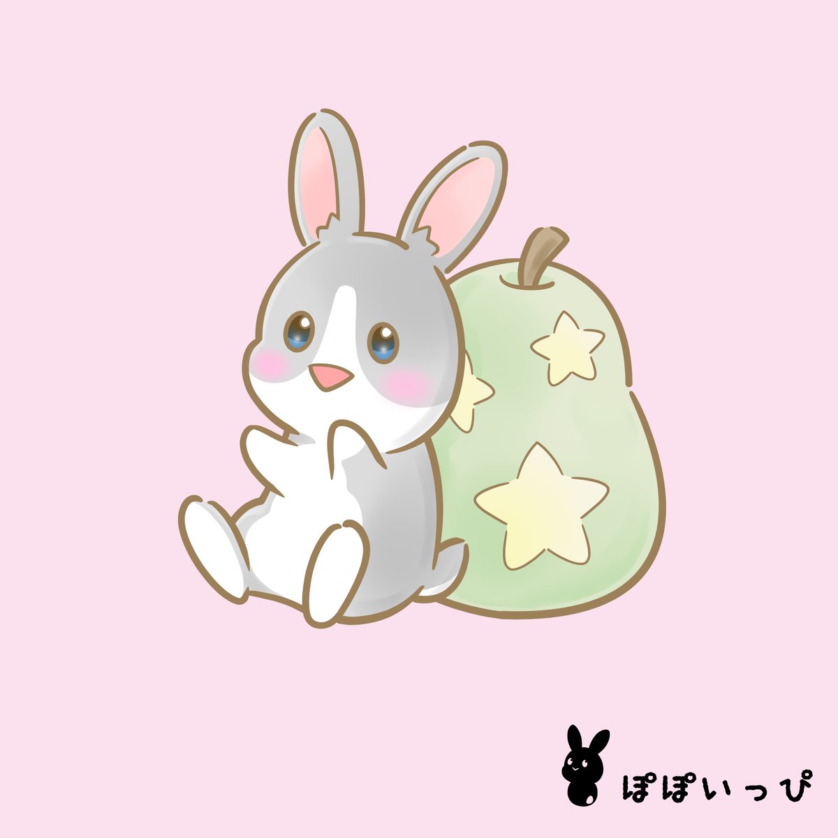studiopopoippi's tweet photo. カイと洋梨

#うさぎ
#イラスト
#ゆるい絵 https://t.co/8vxauKaKB3