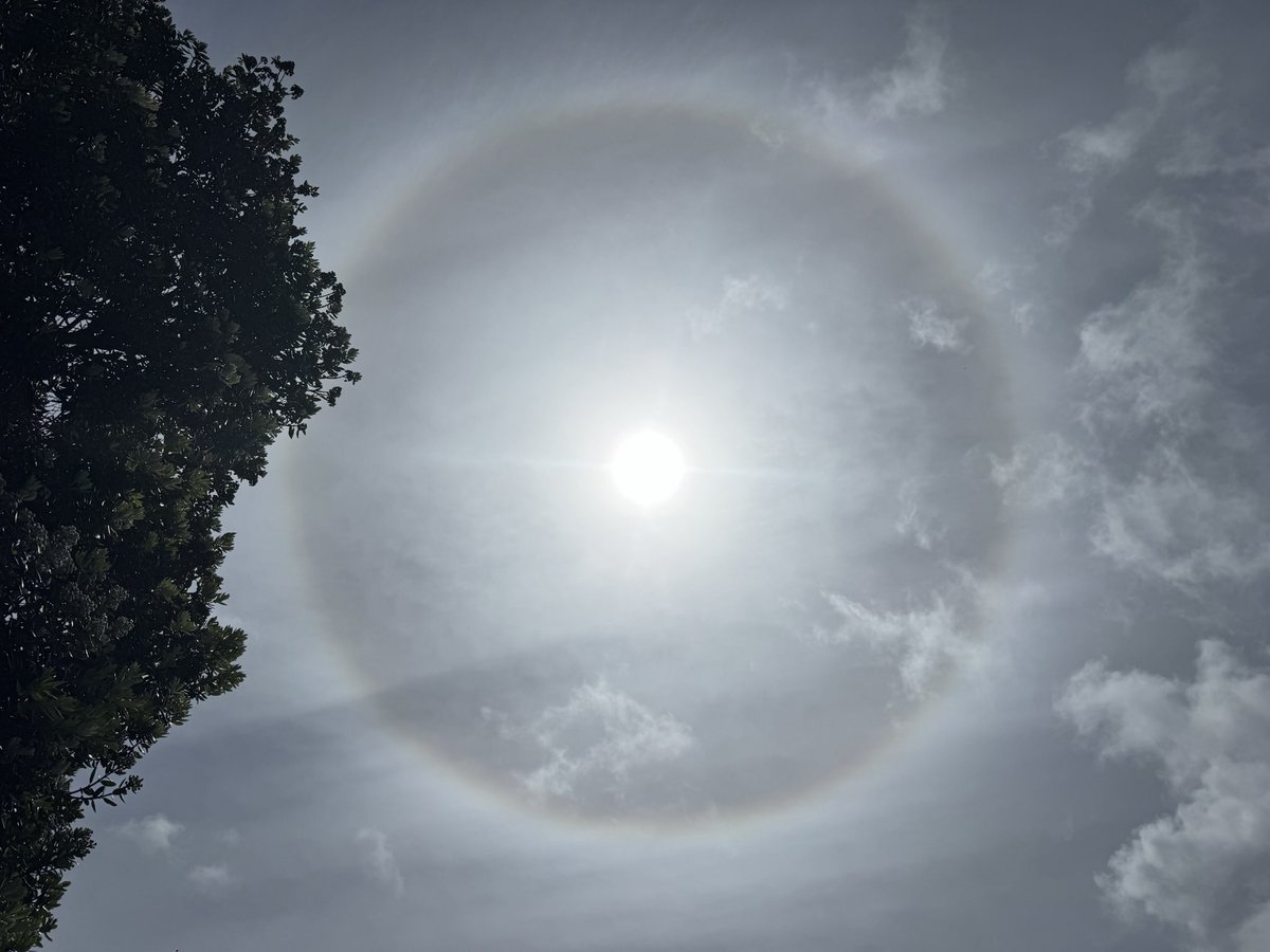 Alison_marrs's tweet photo. @bbcweather halo around sun after short shower in Scilly Isles today https://t.co/8qIOrCBTgy