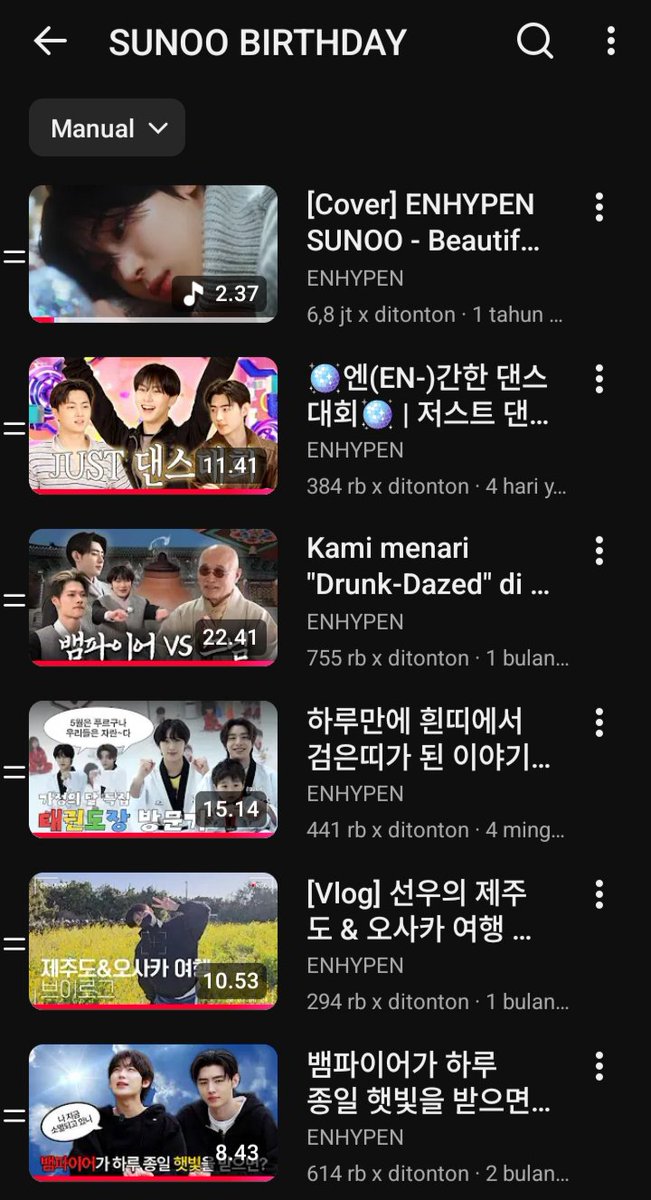 enhapiyaa's tweet photo. special playlist sunoo birthday~ https://t.co/42BssLee3i