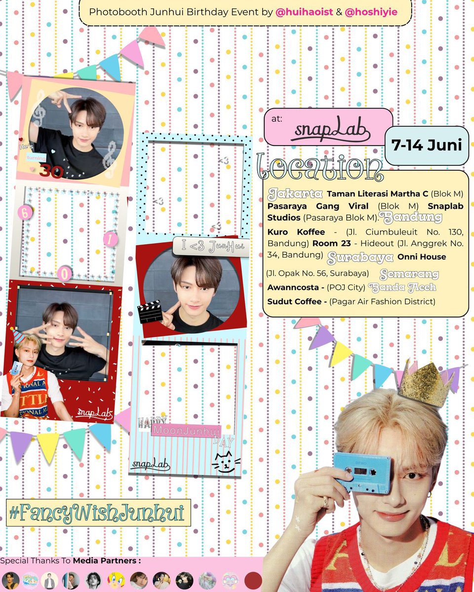 caratstalk's tweet photo. ⭐️Fancy Wish Junhui 👑

#MoonJunhui’s Birthday photoframe event by @huihaoist &amp; @hoshiyie👛

🗓️: 07-14 June 2026

📷 : available at Snaplab 

Join us in celebrating our fancy prince’s special day with #FancyWishJunhui 🎀

#준 #俊辉 https://t.co/weh2C8YGV5