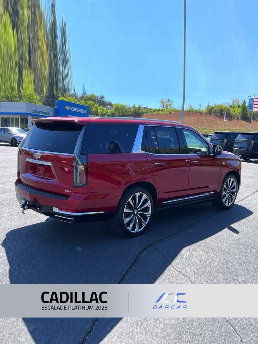 SaDarcar's tweet photo. Cadillac Escalade Platinum
_____._____._____._____

المواصفات:
 الموديل/ 2025🔹
 الحالة/ مستخدمه🔹
 الممشى/ ١٦ الف ميل🔹
المحرك/ ثمانية سلندر- 6.2L -٤٢٠ حصان🔹
اللون الخارجي/ احمر Radiant Red Tintcoat🔹
اللون الداخلي / جملي🔹
الجنط مقاس 22🔹
دفع السيارة/ 4WD🔹
المقاعد/ ثلاث صفوف🔹
Premium Package🔹
Apple CarPlay & Google Android🔹
ثلاث شاشة عرض أمامية OLED🔹
كاميرا 360 وحساسات🔹
نظام الملاحة (الخرائط)🔹
اضاءة داخلية متغيرة🔹
فتحة سقف بانوراما🔹
شاشات خلفيه🔹
عداد ديجيتال🔹
بروجكتور🔹
النقاط العمياء🔹
نظام صوتي AKG🔹
تسخين عجلة القيادة🔹
تسخين وتبريد المقاعد🔹
تنبيه الاصطدام المفاجئ🔹
فتح الشنطة بحركة القدم🔹
تكييف خلفي بتحكم مستقل🔹
شاحن وايرلس للهواتف الذكية🔹
تحكم كهربائي للمقاعد وتخزينها🔹
نظام تحديد المسار Lane keep assist🔹
الإضاءة الأمامية LED Projector beam Headlights🔹

___._____._____._____

فحص السيارات في الوكيل قبل شرائها
 خاليه من الخدوش والصدمات
 كافة التقرير سليمه وتأكد من سلامة الكارفكس
 التأكد من الضمان الدولي للسيارات

___._____._____._____
💰   السعر/  ٤١١ الف ريال سعودي🔹
⏪️ السعر المذكور شامل جميع المصاريف من(تخليص جمركي / نقل / شحن / تأمين إلزامي / اصدار لوحة واستمارة/ توصيل الى باب العميل) عدا ( الجمرك وضريبة القيمة المضافة)
_____._____._____._____

للحجز والاستفسار
جاهزون للرد على جميع طلباتكم واستفساراتكم على:
💬⏬️
واتس اب✔️
+966 58 000 8555
الانستقرام✔️
https://t.co/ffYMpx5i18▫️