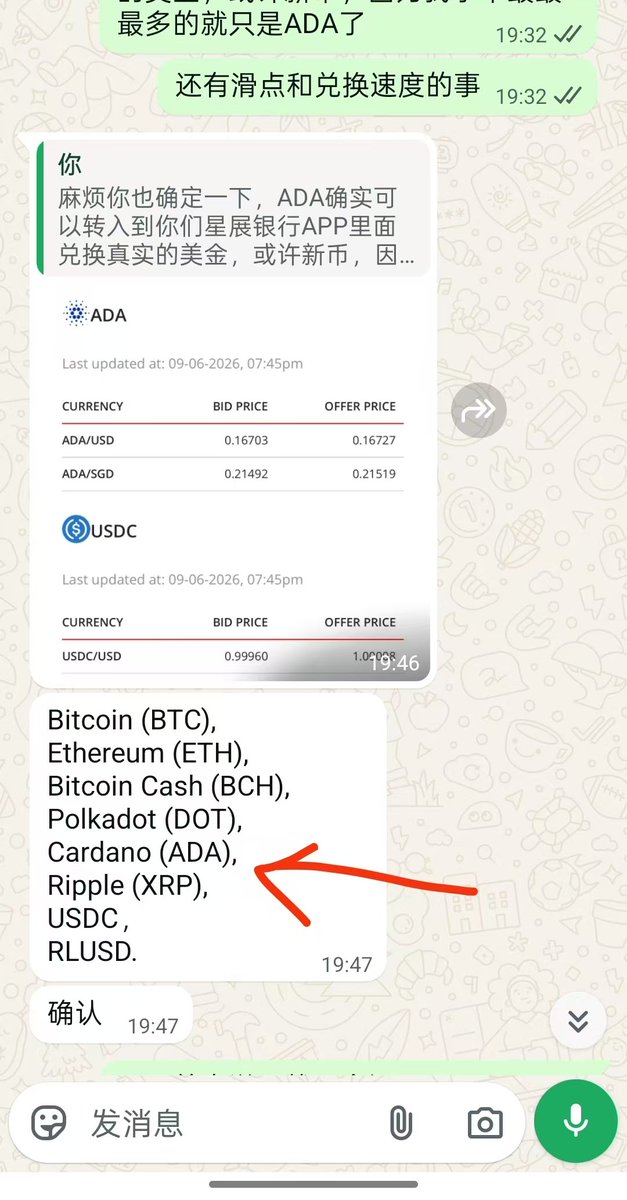 cardanowhale001's tweet photo. Today, the best news I received is that DBS Bank in Singapore can directly accommodate Cardano. https://t.co/QKZLAVoh6R