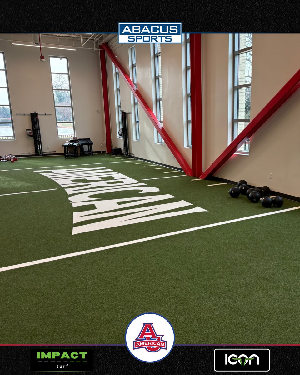 AbacusSports's tweet photo. American athletics are powered by 3,300 sq. ft. of @RegupolAmerica #AktivProRoll and 1,225 sq. ft. of #IMPACTTurf in the Meltzer Center weight room 🦅💪
Looking for pro sports flooring installation? Get a free quote ASAP --> https://t.co/gxuKNSk1YZ
#WeBuildICONs #IconicRooms https://t.co/v8lauf5Rae