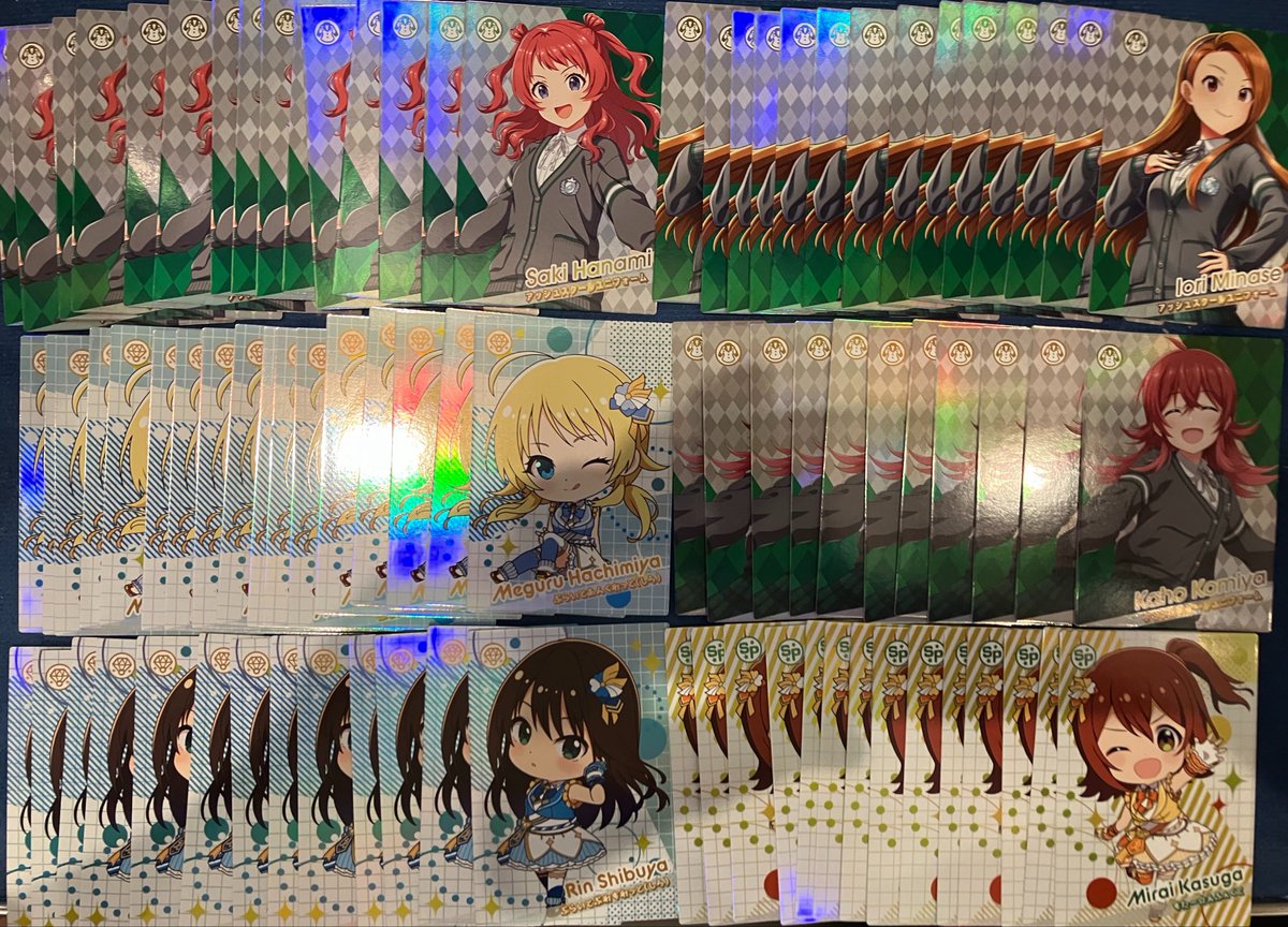 akinon29's tweet photo. 【交換】アイドルマスター ツアーズ TOURS ツアマス　ツアーズレア

譲：画像１枚目のＴＲノーマル各10枚以上あります
求：画像２枚目のＴＲまたはＣＯ
※５枚以上まとめてお取引でお願いします。
希望があれば枚数数えます。

記録の残る郵送方法にて同日投函 https://t.co/1JwWUz2mkc