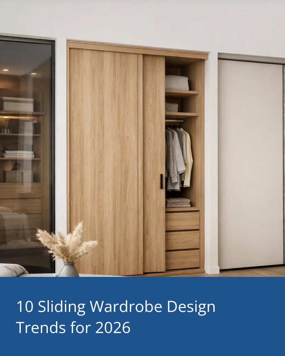 DoorsDirect's tweet photo. Discover 10 sliding wardrobe trends shaping 2026 — cleaner lines, smarter storage, tailored finishes for small bedrooms. Update your fitted wardrobe with practical style. Read our blog: https://t.co/FJJglNi4rl #Wardrobes #HomeStyle https://t.co/Gq5ke5Iim6 https://t.co/VVrWhiXXZW