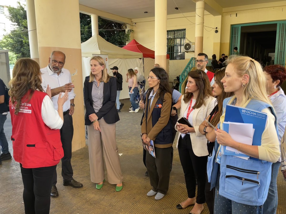 OCHALebanon's tweet photo. With @Caritaslb, they saw critical support in action: mobile medical consultations, medicines reaching those in need &amp; protection services, including psychosocial support &amp; the distribution of assistive devices for people with disabilities, with support from LHF &amp; @UNFPALebanon. https://t.co/mxuNOYo3g8