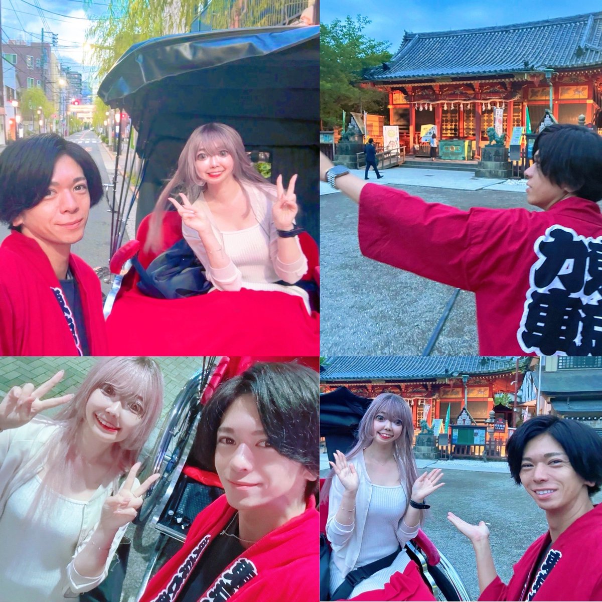 Arisa61515's tweet photo. 山本尚紀さん
東京力車してきました✨

梅雨の中休みかな🫧🐸😌🌸

本日も楽しい時間を
ありがとうございました😊👏✨

#東京力車
#山本尚紀　さん

#浅草 https://t.co/4YxhBWawF7