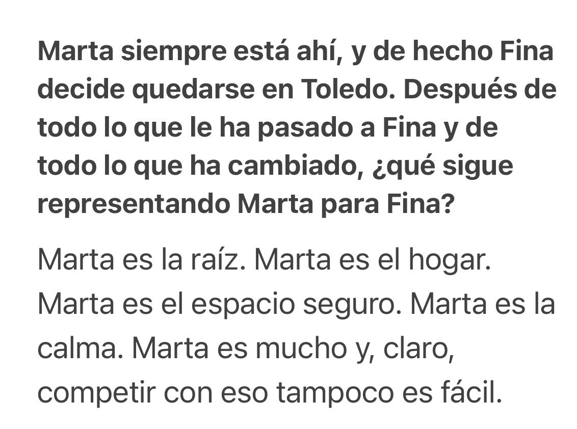 gini__us's tweet photo. “Marta es la raíz. Marta es el hogar. Marta es el espacio seguro. Marta es la calma. Marta es mucho y, claro, competir con eso tampoco es fácil.” ♥️ https://t.co/Ug7TIjBoDr