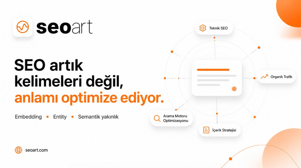 seoartcom's tweet photo. Arama motorları metni kelime kelime okumaz; pasajlar, bağlamlar, entity’ler ve vektörler üzerinden anlamlandırır. 

Modern SEO’da soru bu kelime kaç kez geçti değil, içerik hedef sorgunun anlam alanına ne kadar yakın olmalıdır. https://t.co/eeINoSrPpy