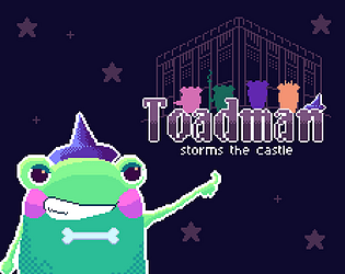 gameanglia's tweet photo. Now that #NGF26 is over, it's time to give a big shout out to our winners and honourable mentions! 🏆

Our JUDGE'S CHOICE honourable mention was: Toadman Storms the Castle 👏

Play on itch: https://t.co/sdqPKL1qLo https://t.co/24yCAiOXYz