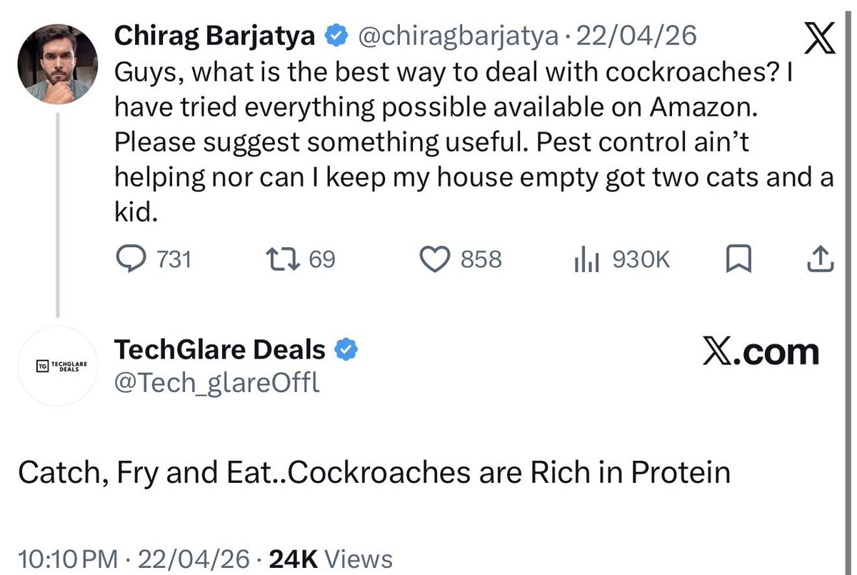 poshvinemojo's tweet photo. @chiragbarjatya bhai aise chutiye logo ko kaise tolerate kar lete ho? https://t.co/qrztsCkloh