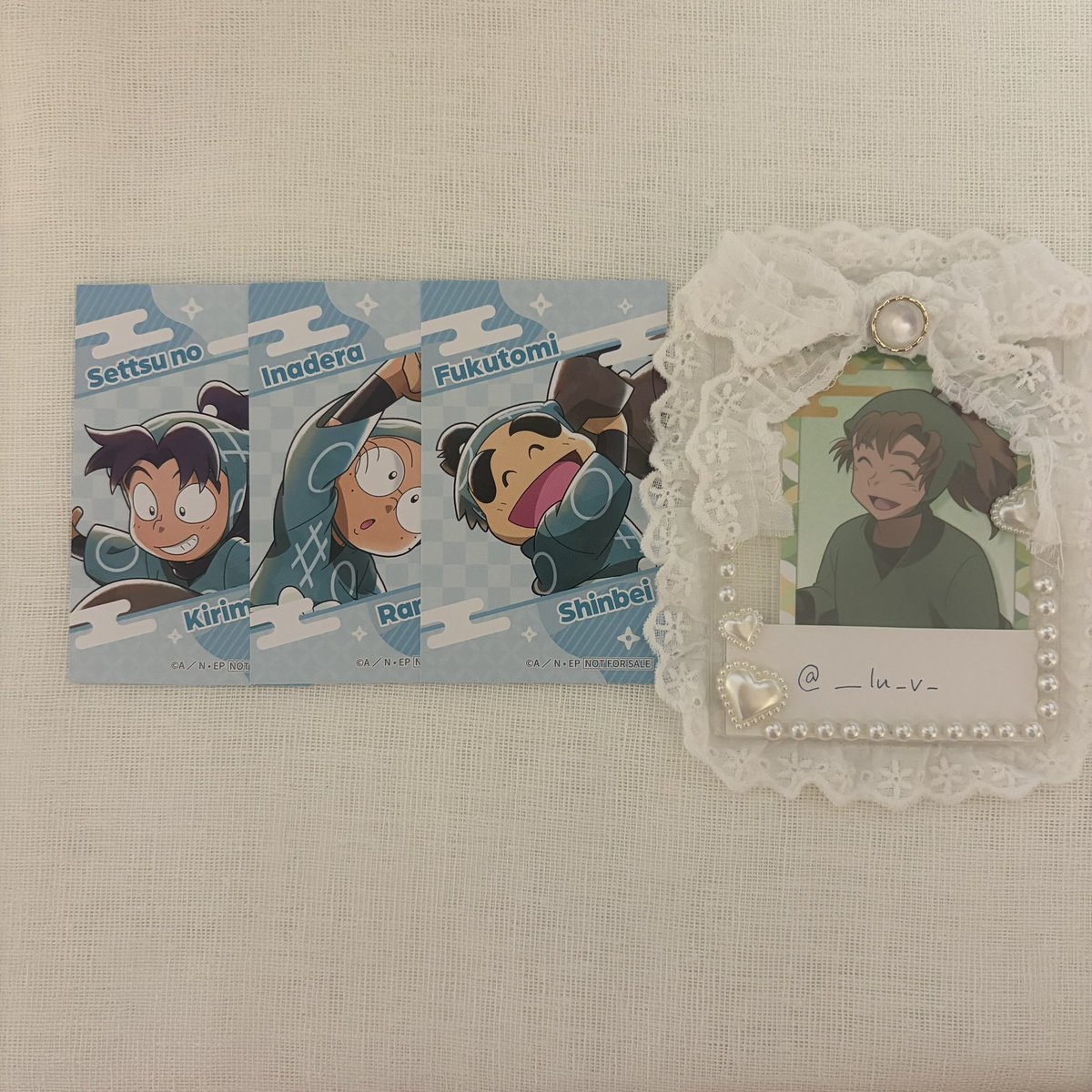 ______lu__v__'s tweet photo. ⌇交換⌇
忍たま乱太郎 プロ忍の朝も早い！の段 トレーディングクリアカード 特典

譲⌇ 画像1~2

求⌇クリアカード 竹谷 善法寺（半纏のみ）

異種で難しいかとは思いますが
検索からでもお気軽にお声掛けください𝜗𝜚 https://t.co/DsWmB4d9oV