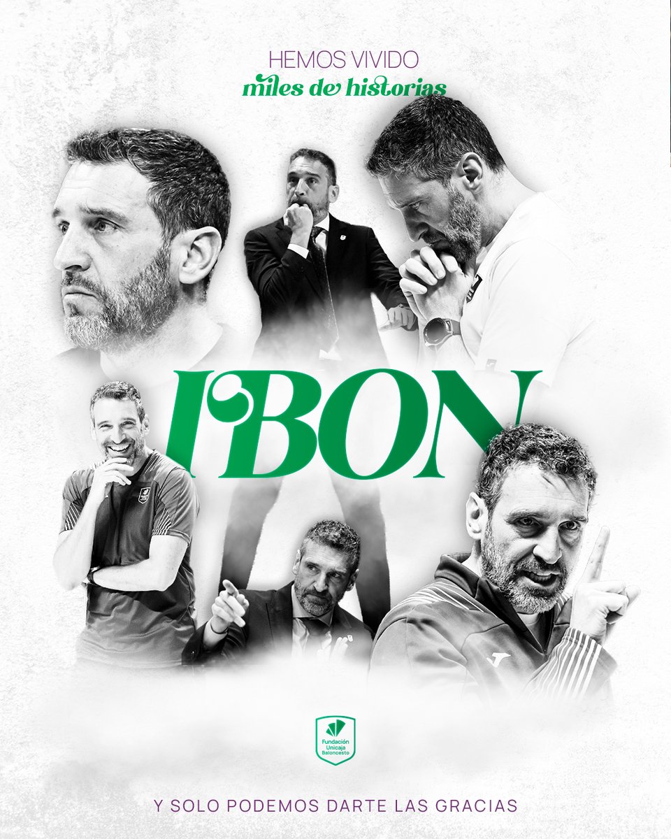GIGANTESbasket's tweet photo. 🚨ÚLTIMA HORA: Ibon Navarro ha comunicado a Unicaja su decisión de rescindir el contrato que le unía al club hasta la próxima temporada.

El técnico vitoriano se marcha tras 4 temporadas y media, donde se ha convertido en el entrenador más laureado de la historia del club con 7 títulos.

📸@unicajaCB
