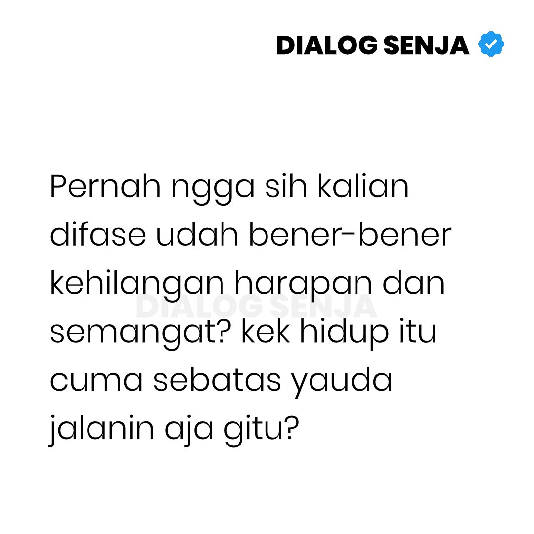Dialog Senja tweet media
