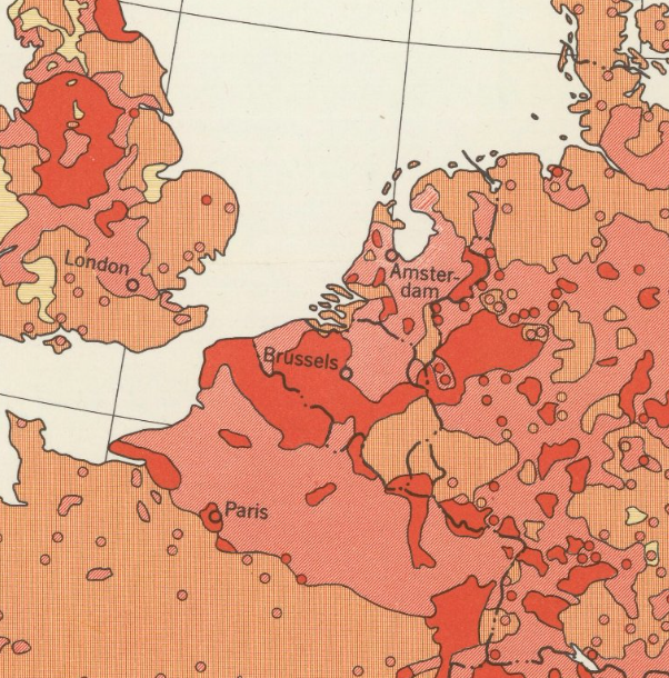 ViribusUnitis83's tweet photo. Assez remarquable à quel point l'industrialisation a recouvert la totalité de la Belgique, et pas seulement les grands bassins bien connus (type sillon Sambre-et-Meuse). Chaque ville belge, voire chaque village, avait sa spécialisation industrielle et était souvent leader mondial dans son domaine.