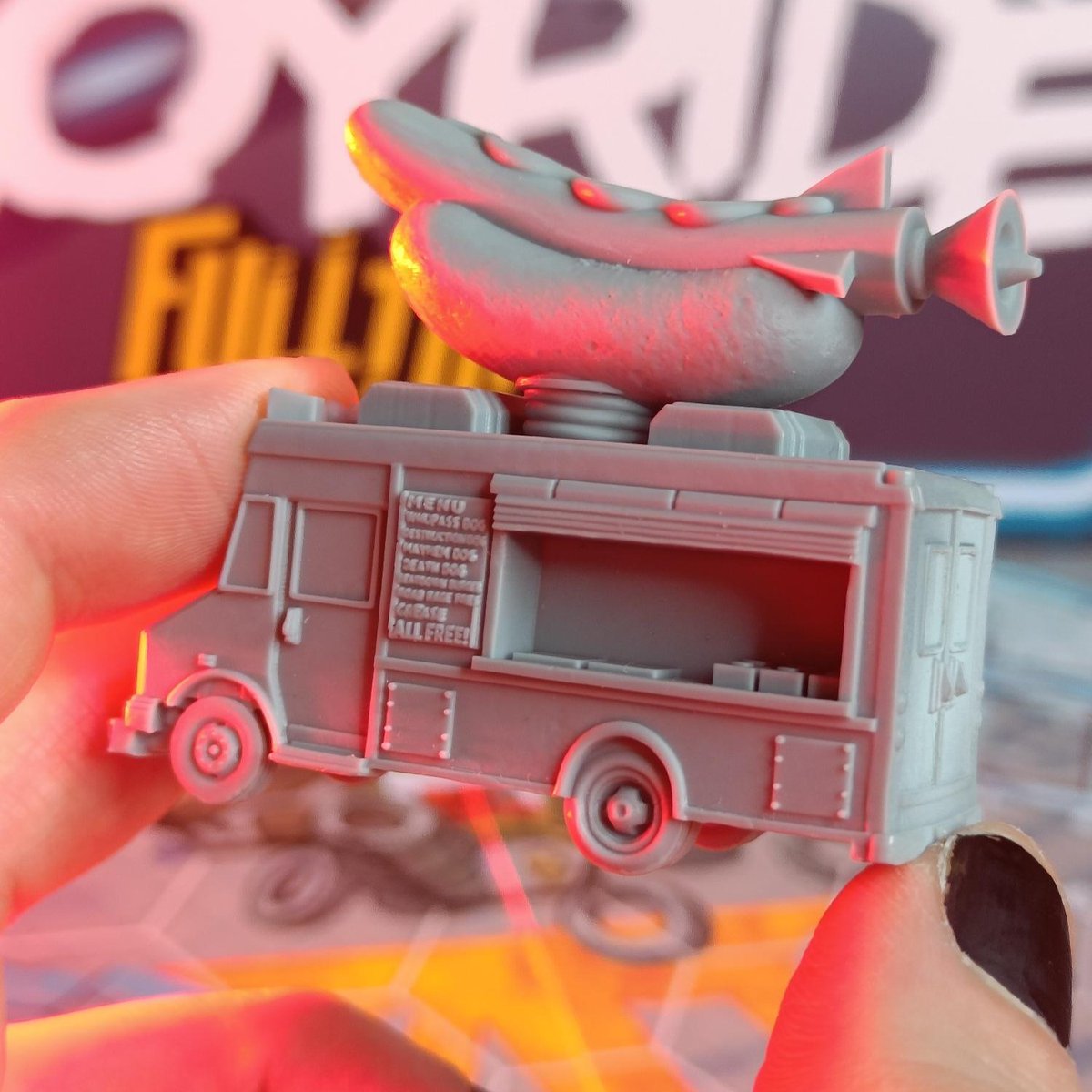 Reb_Unplugged's tweet photo. 🚨COOL STUFF ALERT!🚨 

Our first miniature samples are in for Joyride: Full Throttle and they look AWESOME! If you want to add these minis to your pledge to upgrade your Joyride, we're still open for late pledges for just under a month...
 
Read the full update on @Gamefound 🚚☁️ https://t.co/vDEICWQht5