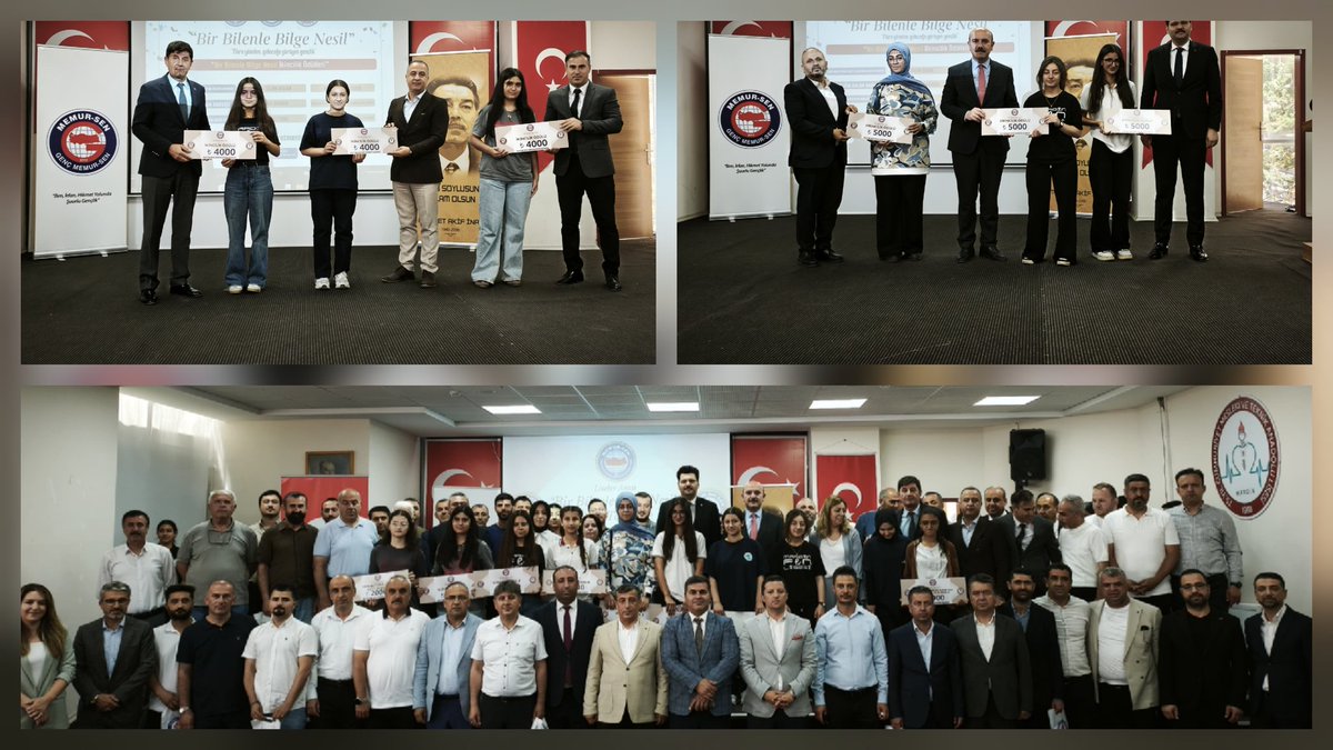 ebsmardin's tweet photo. 📚✍️ Mardin’de "Bir Bilenle Bilge Nesil" Ödülleri Sahiplerini Buldu!
​Eğitim-Bir-Sen’imizin medeniyet değerlerimizi merkeze alarak gençliğin ihyası ve inşası amacıyla Genç Memur-Sen ile ortaklaşa yürüttüğü en köklü projelerden biri olan "Bir Bilenle Bilge Nesil" projemizin Mardin ödül törenini, büyük bir ciddiyet ve yoğun bir katılımla gerçekleştirdik. Okuyan, düşünen ve yazan bir gençlik hedefiyle yola çıktığımız bu anlamlı çalışma, ilimizde mühteşem sonuçlar vererek meyvelerini tescillemiştir.
​Programımızın açılış konuşmasını gerçekleştiren Memur-Sen ve Eğitim-Bir-Sen Mardin Şube Başkanımız Abdulselam Demir, projenin önemine dikkat çekerek şu ifadelere yer verdi:
​"Bir Bilenle Bilge Nesil projesi, sendikamızın medeniyet ve kültür hareketinin en somut nişanesidir. Bizler, gençlerimizi dijital çağın getirdiği yozlaşmadan koruyarak, onları kitapların aydınlığında ve bir rehber öğretmen gözetiminde asıl kimlikleriyle buluşturmayı hedefliyoruz. Köklerine sadık, dünyaya açık, kalemiyle ve fikriyle konuşan bir gençlik, yarının güçlü Türkiye'sinin en büyük teminatıdır."
​Geleceğin teminatı olan bilge bir neslin yetişmesine şahitlik ettiğimiz ve devlet protokolümüzün yoğun katılımıyla şereflendirdiği ödül törenimize katılarak bizleri onurlandıran;
• Mardin Vali Yardımcımız Sayın Hasan Kurt’a,
• Artuklu Kaymakamımız Sayın Muhammet Öztabak’a,
• İl ve İlçe Müdürlerimize,
• Memur-Sen’e bağlı sendikalarımızın kıymetli başkanlarına ve STK temsilcilerimize şükranlarımızı sunuyoruz.
​Bu anlamlı süreçte öğrencilerimize sadece öğretmenlik değil, aynı zamanda yol gösterici birer rehber olan fedakâr eğitimcilerimize teşekkür ediyor; kalemiyle, fikriyle ve ahlakıyla öne çıkarak ödül almaya hak kazanan tüm bilge gençlerimizi yürekten tebrik ediyoruz.
​Eğitim-Bir-Sen olarak, köklerinden beslenen ve göklere uzanan bir nesil için durmaksızın çalışmaya, üretmeye ve öncü adımlar atmaya devam edeceğiz.
@_aliyalcin_
@EgitimBirSen
@gencmemursen
@aselamdemir47