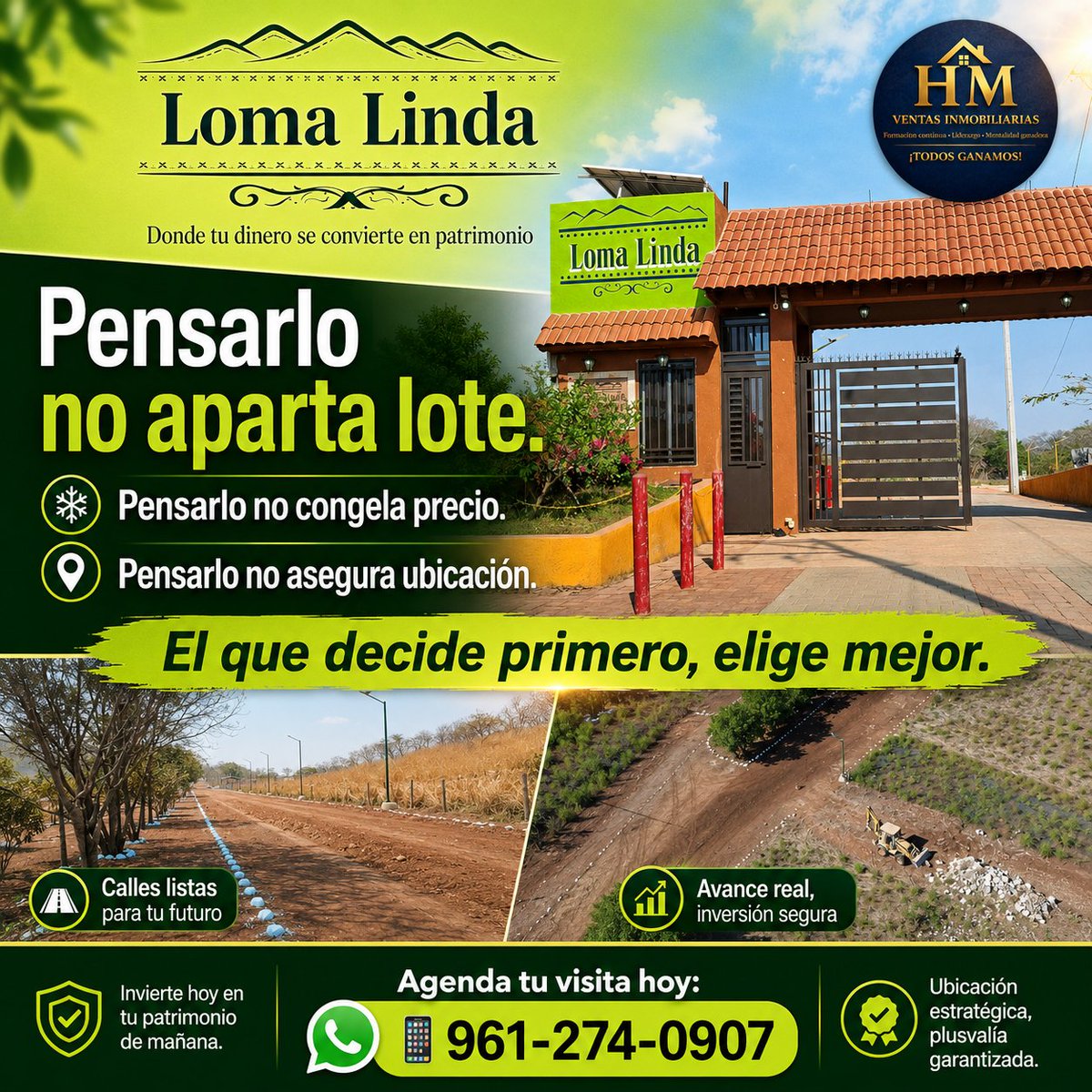 ColmenaresCruz's tweet photo. Pensarlo no aparta lote.
Pensarlo no congela precio.
Pensarlo no asegura ubicación.

En Loma Linda, El Jobo, Tuxtla, quien decide primero elige mejor.
📱 961-274-0907

#LomaLindaTuxtla #LotesEnTuxtla #ElJoboTuxtla #LotesEnPagos #InversionInmobiliaria https://t.co/30w2qZb5pZ