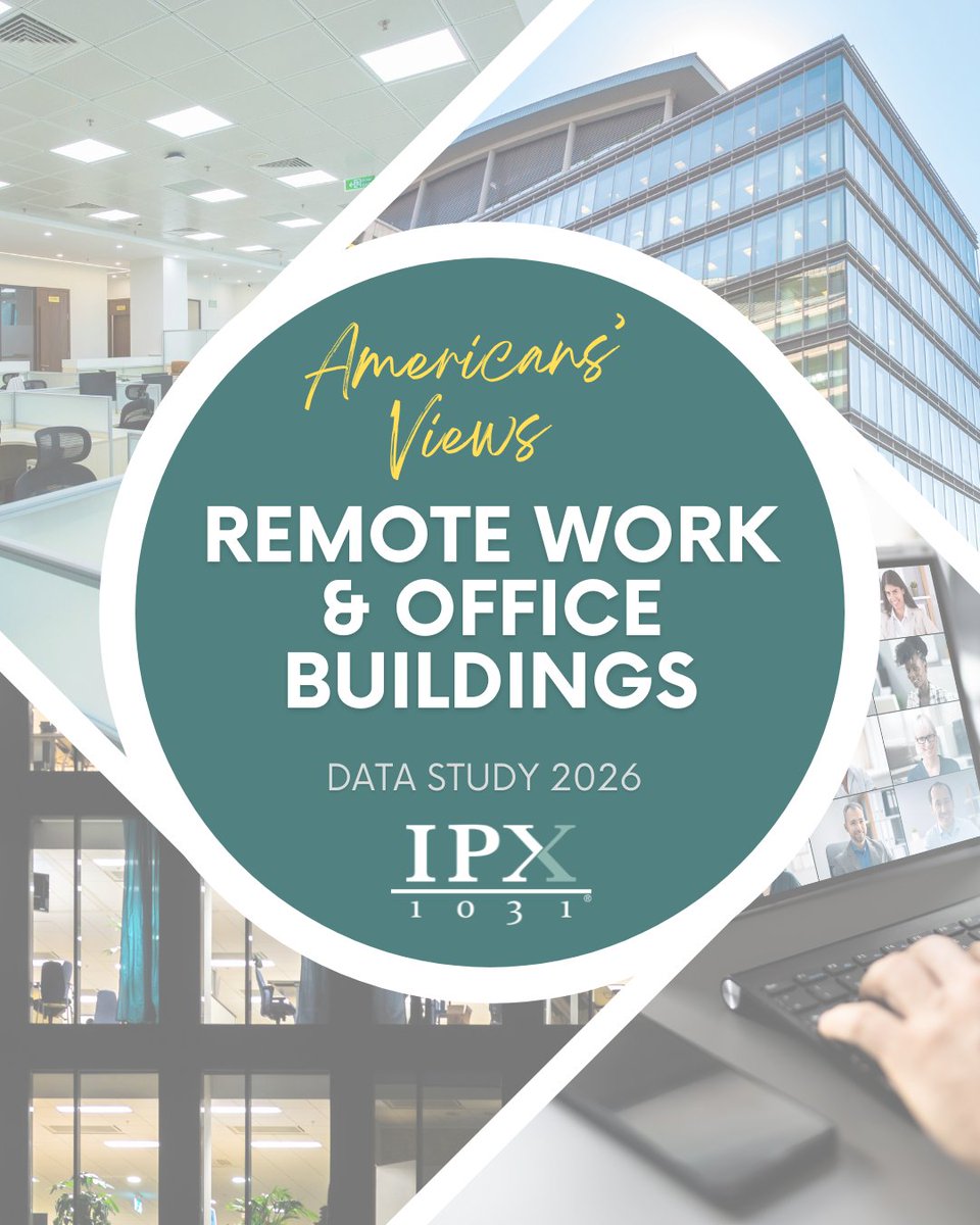 IPX1031's tweet photo. 75% of Americans would live in a converted office building. See what else Americans are saying about office buildings, remote work and redevelopment opportunities in our latest 2026 data study: https://t.co/fy5vrXFJ9e
#IPX1031 #1031Exchange #CommercialRealEstate #CRE https://t.co/OpwOIKgnZD
