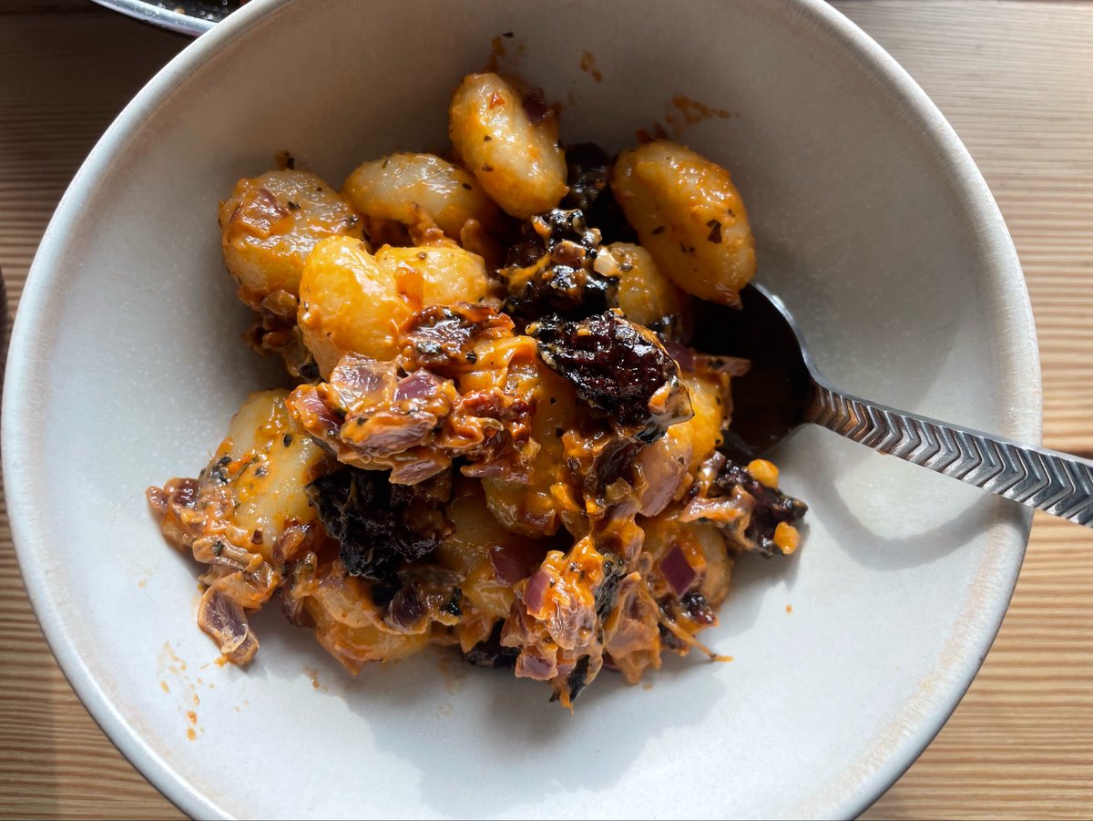 figs4ever's tweet photo. Bf made tofu gnocchi yesterday :)) https://t.co/hCL8wLJ78R