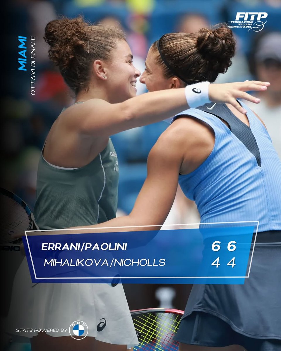 _federtennis's tweet photo. SARA &amp; JAS AVANZANO 💙

Percorso netto fino a questo momento per le teste di serie numero 1️⃣, che conquistano i quarti in maniera agevole

FORZAAAAAAAAA 💪 https://t.co/nNAkHbA71O