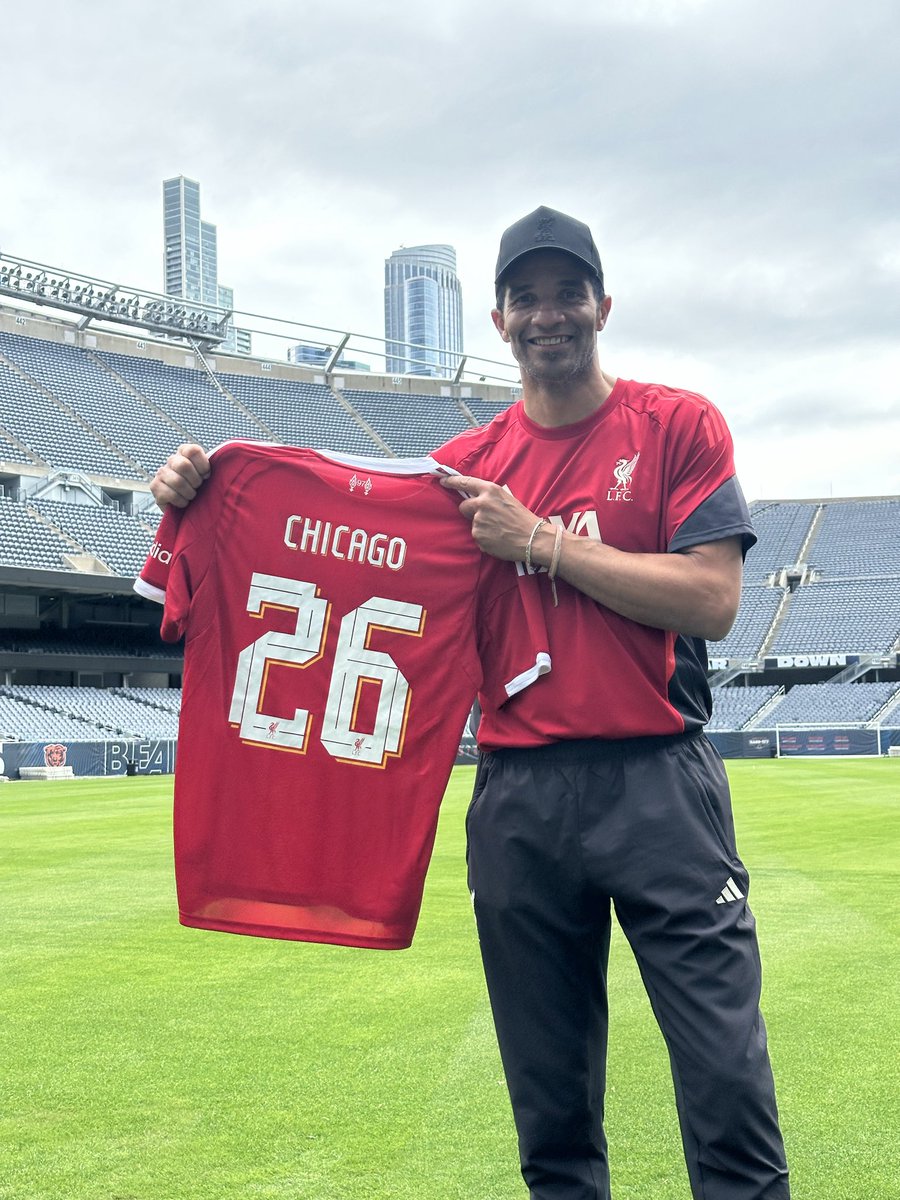 LFCUSA's tweet photo. ⭐️ We saw Florian Wirtz in action at Soldier Field this weekend.

🔴 Liverpool FC return to Chicago on August 2 to face Leeds United. 

🎟️ Get your tickets here: https://t.co/txZsznitIe https://t.co/ygBcovVwBZ
