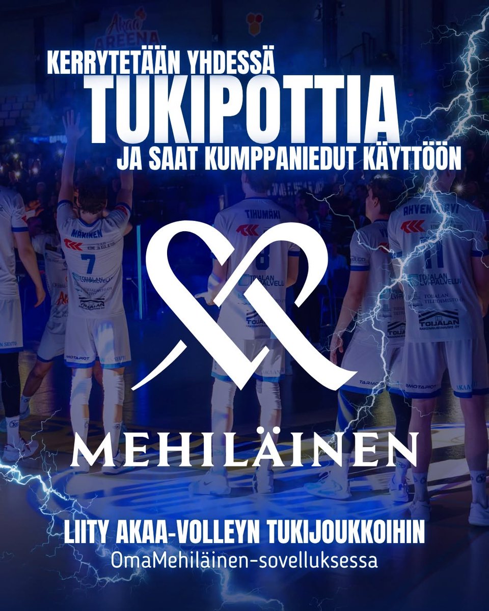 AkaaVolley's tweet photo. (1/2) - LIITY @AkaaVolley:n  TUKIJOUKKOIHIN!

Jokainen maksuton liittyminen tukijoukkoihin vahvistaa kumppanuutta! https://t.co/ALB3CBgJ2F
