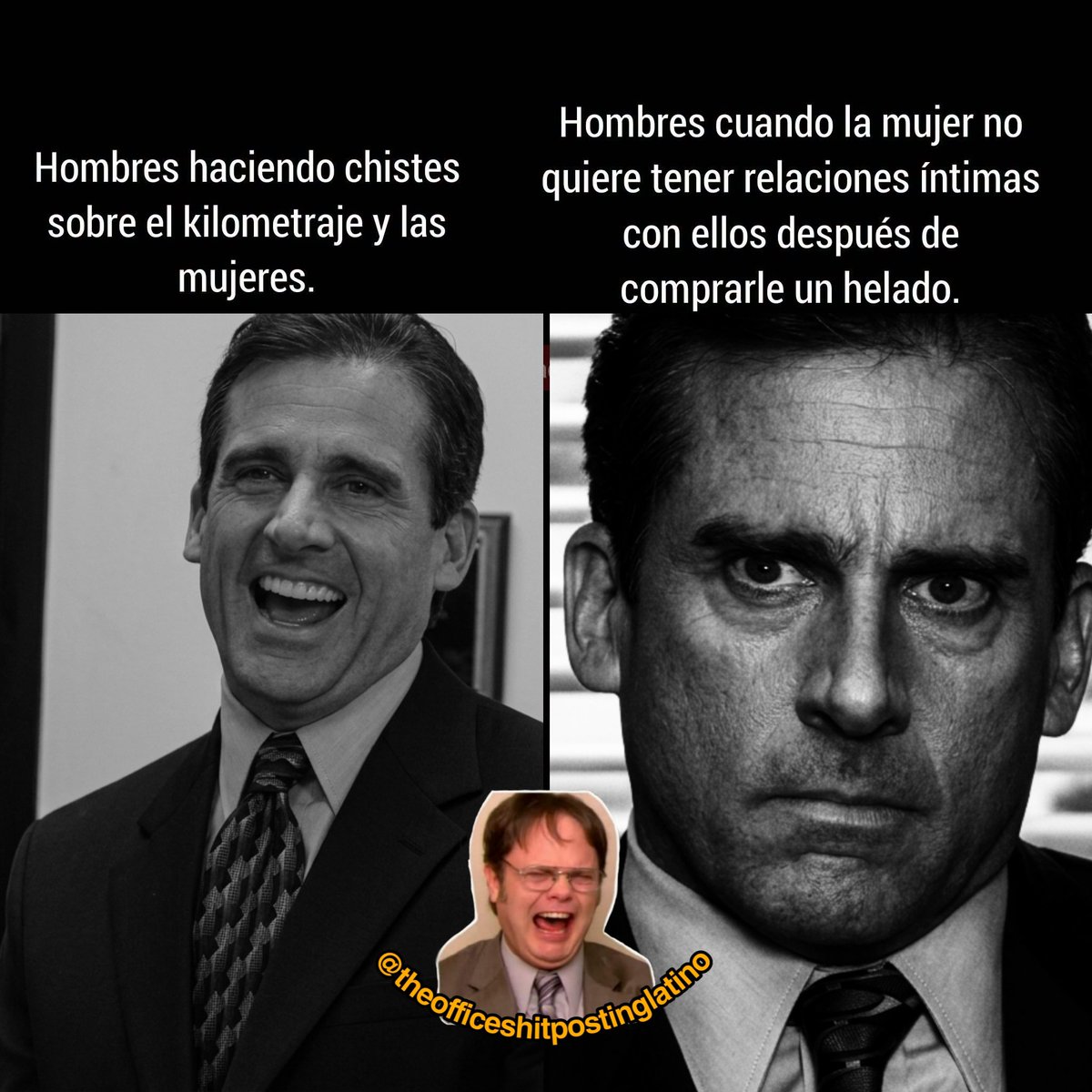 theoffshitlat's tweet photo. Ya vienen los comentarios 🤣🤣🤣

.
.
#theoffice #theofficelatino #michaelscott #jimhalpert https://t.co/1jtKYhd8A2