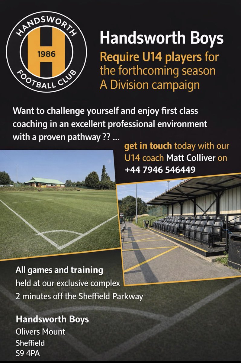 Handsworth_FC's tweet photo. 𝐔𝟏𝟒 𝐁𝐨𝐲𝐬 … “𝐀 𝐃𝐢𝐯𝐢𝐬𝐢𝐨𝐧”𝐏𝐥𝐚𝐲𝐞𝐫 𝐨𝐩𝐩𝐨𝐫𝐭𝐮𝐧𝐢𝐭𝐲…

Full Details below ⬇️ https://t.co/L8dlG40pEJ