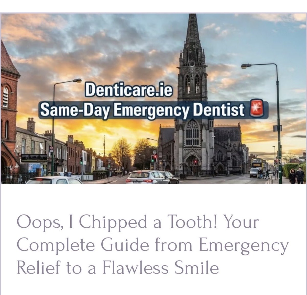 CuddleFairy's tweet photo. (Ad) Get top advice from Denticare Dental in Dublin on what to do if you chip a tooth: 

https://t.co/0MUOLcsS7o https://t.co/ePmt5JZgtb