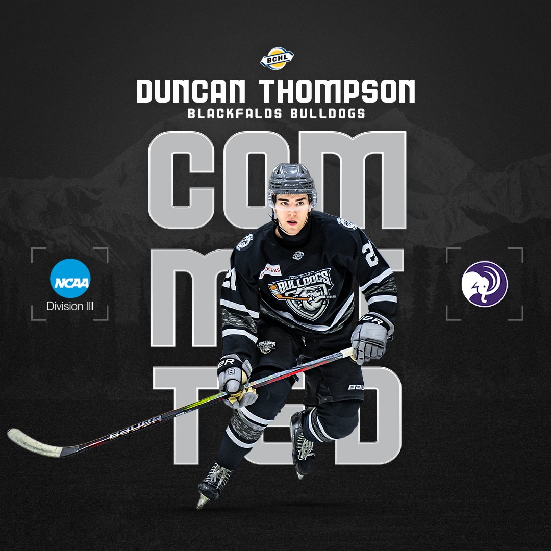 BCHockeyLeague's tweet photo. Congrats to Blackfalds Bulldogs F Duncan Thompson on his commitment to Amherst College!
📸 Tom Grimsdale https://t.co/HOsAuyPCCx
