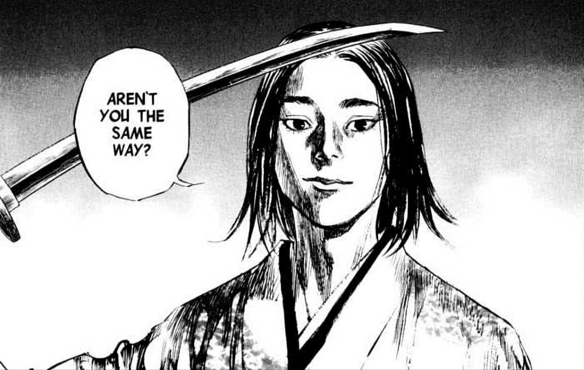 insert49's tweet photo. Top 4 story arcs

1. Golden Age (Berserk)
2. Surpassing the Leader (Usogui)
3. The Dark Tournament (Yu Yu Hakusho)
4. Second Yoshioka (Vagabond) https://t.co/HvBqjCnsl6