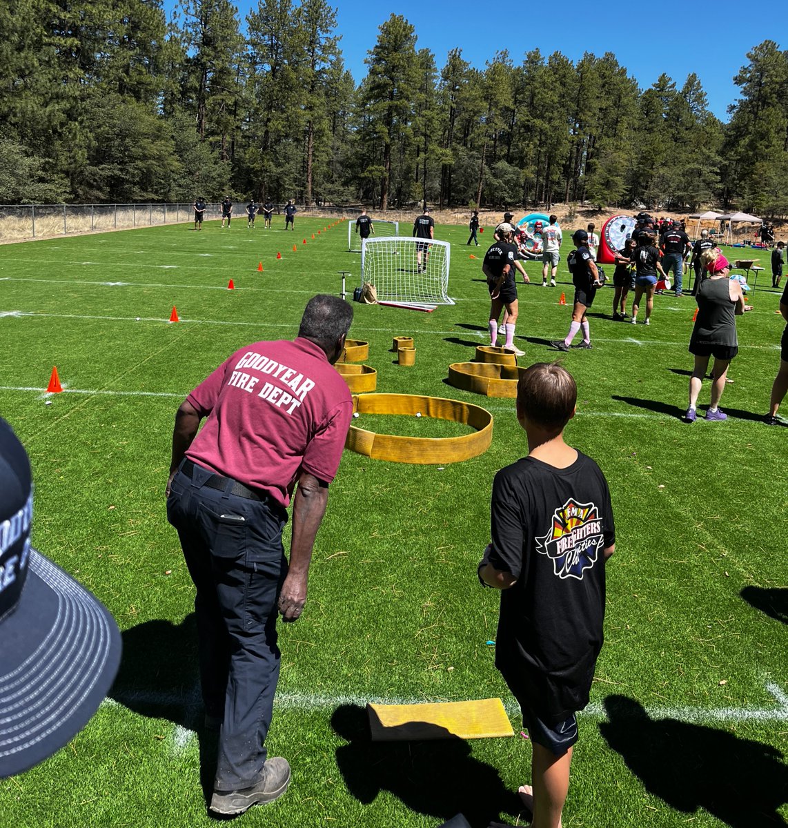 goodyearfire's tweet photo. Camp Courage '26 was an incredible week in Prescott! Tanja joined 100+ volunteers supporting 60 young burn survivors. #CourageLooksDifferentonEveryone
On FF Day, Terri, Ernie, and Chaplain Kris joined the fun and witnessed kids laughing, playing, and simply being kids. https://t.co/3kAtBmRobb