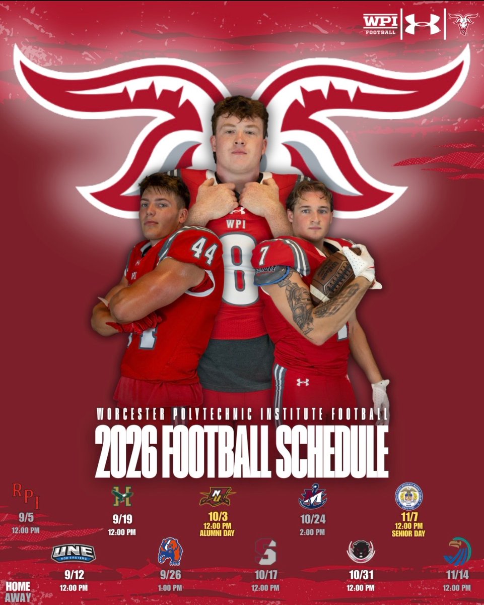 WPIFootball's tweet photo. 𝟐𝟎𝟐𝟔 𝐒𝐞𝐚𝐬𝐨𝐧...⏳ https://t.co/XE9TJ69UGy