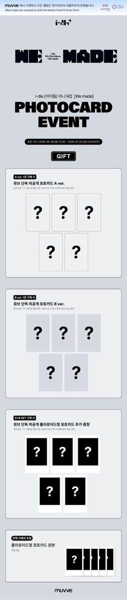 idlecards's tweet photo. I-DLE ‘We Made’ Muvve Pre-Order Benefit

#IDLE #아이들 https://t.co/0KNMDQrgBf