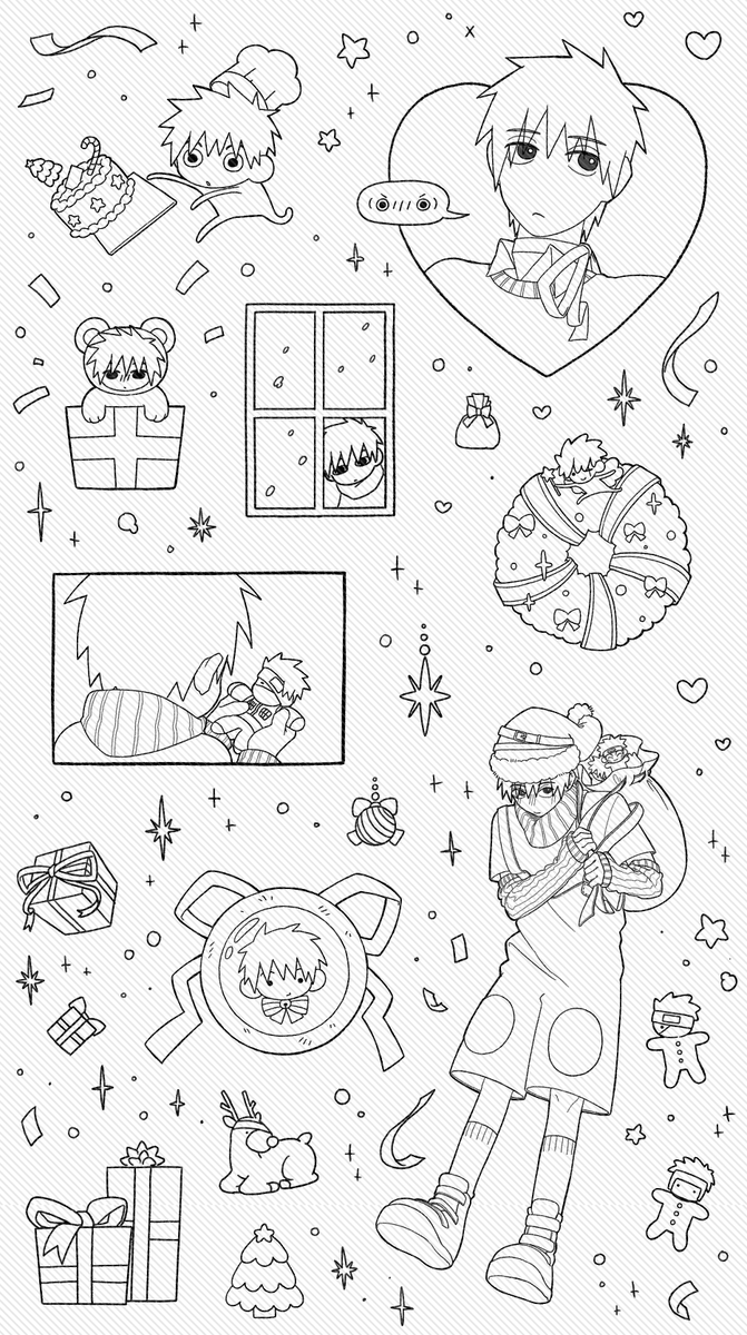 H72158_'s tweet photo. 오랜만에 그림 올리려니 약간 부끄...
작년 클스마스에 뽑으려던 스티커를 이제야 다시... 작업하고 있답니다 https://t.co/GYyU5SeA05