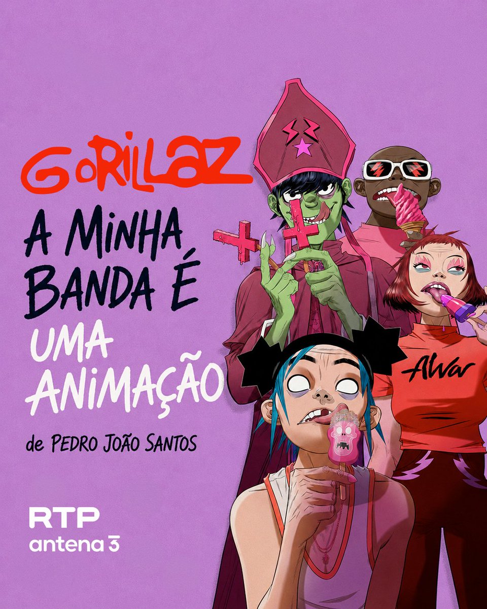 antena3rtp's tweet photo. Entre hoje e amanhã (10 e 11 de junho). a propósito do regresso a Portugal dos #Gorillaz (no Primavera Sound Porto) a RTP Antena 3 tem um especial de Pedro João Santos. 💫

Hoje e amanhã, a partir das 20h, ouve a série de dois episódios, na #RTPAntena3.  📻 https://t.co/vhn2KZk9c7