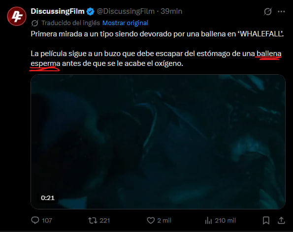 PlanoPalomitas's tweet photo. Esto es lo que pasa cuando copias tweets traducidos automáticamente jajajajaj https://t.co/i2JkfSbL8H