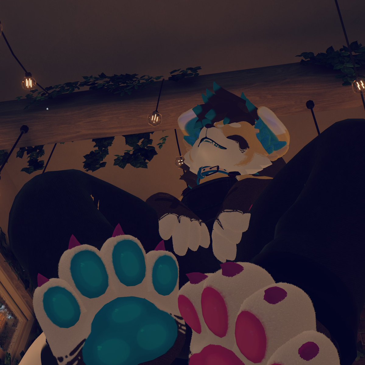 DessyKatt's tweet photo. My paws are heavyyyyyyy.. 
can you hold em for me >w<
#vrc #vrchat #mayu #kinu #pawslop https://t.co/PxcKqQu7s6