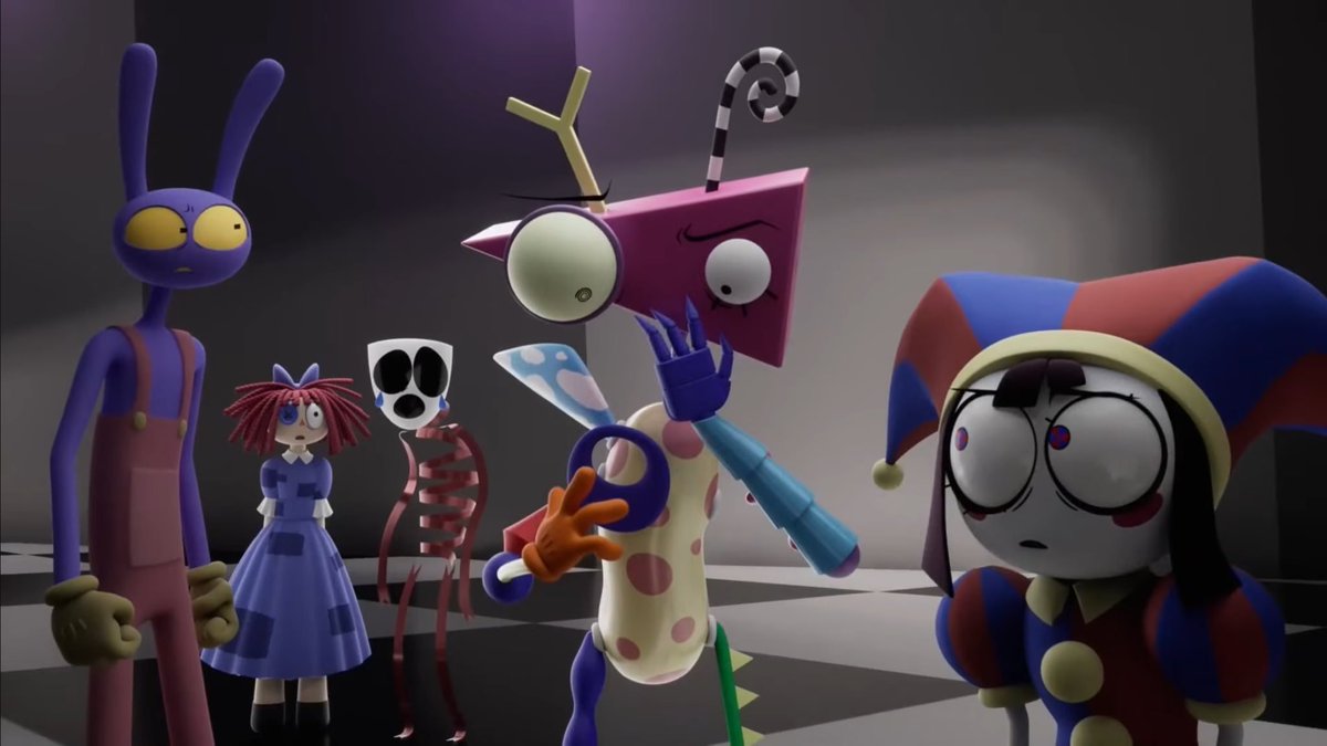Zebracorn_chan's tweet photo. TADC is the only show that can make a swear word actually have weight in a scene. #TADC #TheAmazingDigitalCircus https://t.co/6qOl4v3PFw