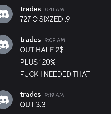 marketslayer28's tweet photo. 727 $sPY PUT  SIZED .9 TO 3.3 $spy 730 CALL .74 TO 2.4 i call that one hell of a fuckin day $SPY $SPX cya https://t.co/ADuWQI8GG7
